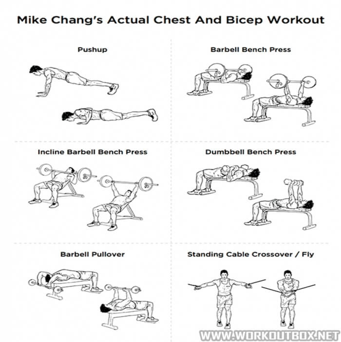 Mike Changs Actual Chest And Bicep Workout - Health Training Tip - Yeah ...